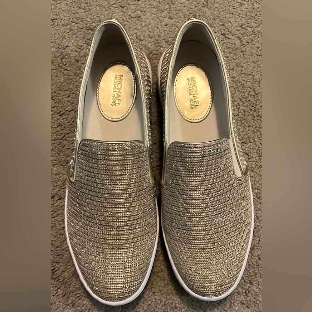 Gold sneakers